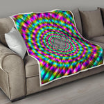 Psychedelic Rave Optical Illusion Quilt