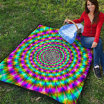 Psychedelic Rave Optical Illusion Quilt