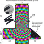 Psychedelic Rave Optical Illusion Recliner Protector