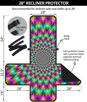 Psychedelic Rave Optical Illusion Recliner Protector