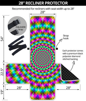 Psychedelic Rave Optical Illusion Recliner Protector