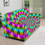 Psychedelic Rave Optical Illusion Sofa Cover