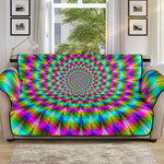 Psychedelic Rave Optical Illusion Sofa Protector