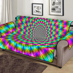 Psychedelic Rave Optical Illusion Sofa Protector