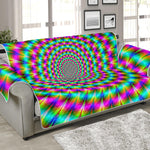 Psychedelic Rave Optical Illusion Sofa Protector