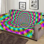 Psychedelic Rave Optical Illusion Sofa Protector