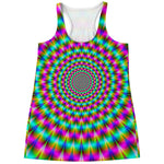Psychedelic Rave Optical Illusion Women's Racerback Tank Top