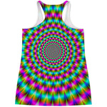 Psychedelic Rave Optical Illusion Women's Racerback Tank Top