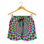 Psychedelic Rave Optical Illusion Women's Shorts