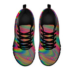 Psychedelic Rave Print Black Sneakers