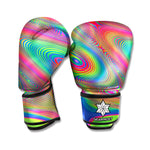 Psychedelic Rave Print Boxing Gloves