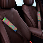 Psychedelic Rave Print Car Seat Belt Covers