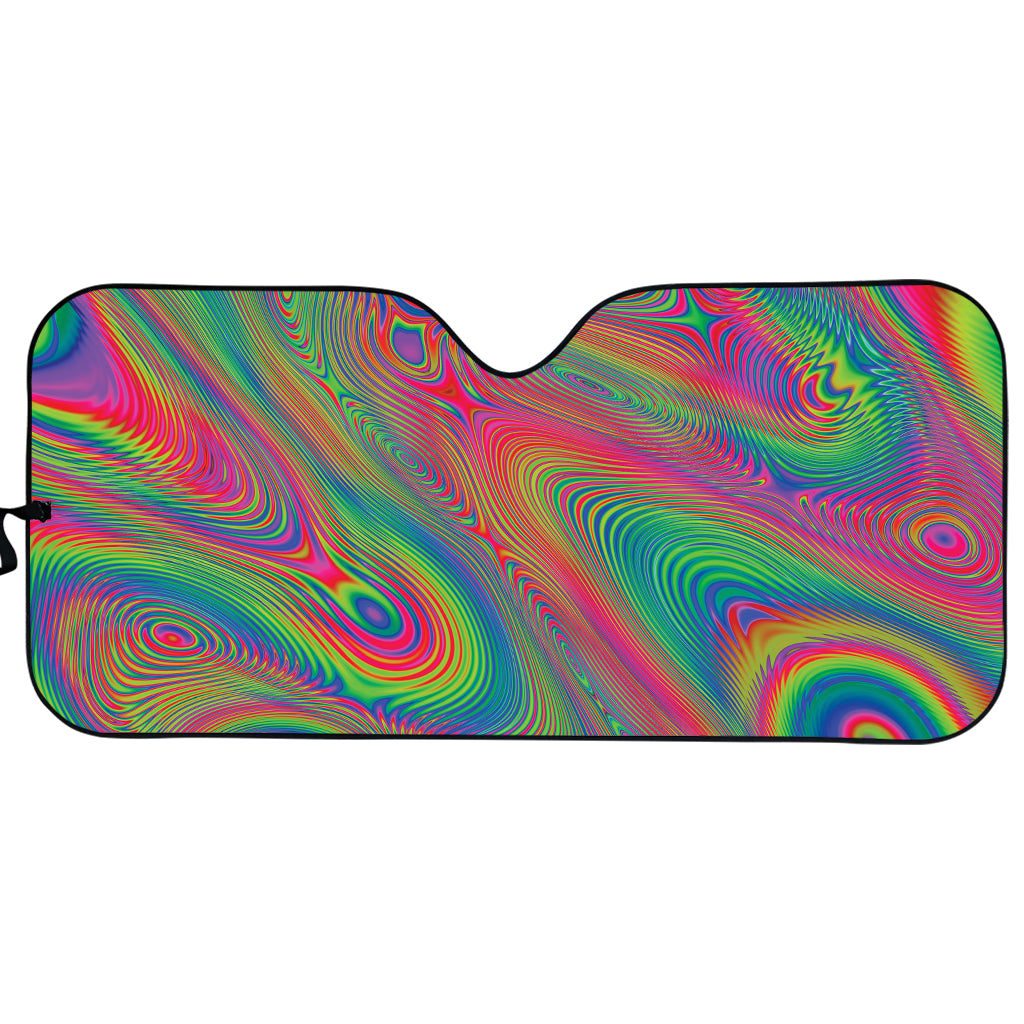 Psychedelic Rave Print Car Sun Shade