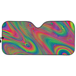 Psychedelic Rave Print Car Sun Shade