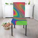 Psychedelic Rave Print Dining Chair Slipcover