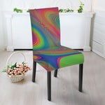 Psychedelic Rave Print Dining Chair Slipcover