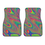 Psychedelic Rave Print Front Car Floor Mats