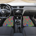 Psychedelic Rave Print Front Car Floor Mats
