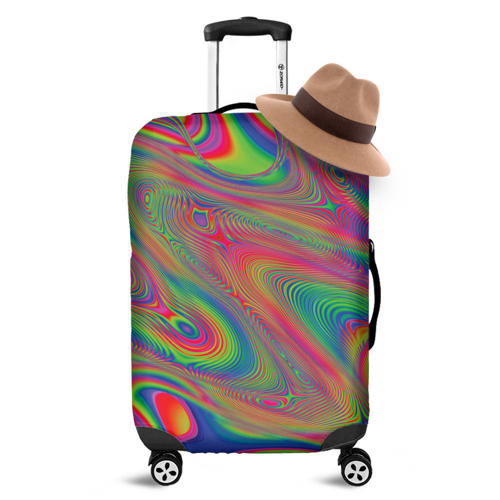 Psychedelic Rave Print Luggage Cover
