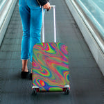Psychedelic Rave Print Luggage Cover