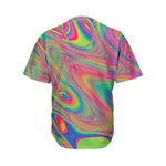 Psychedelic Rave Print Men's Baseball Jersey