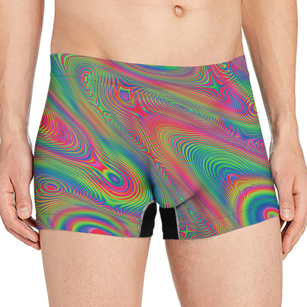 Psychedelic Rave Print Men's Boxer Briefs