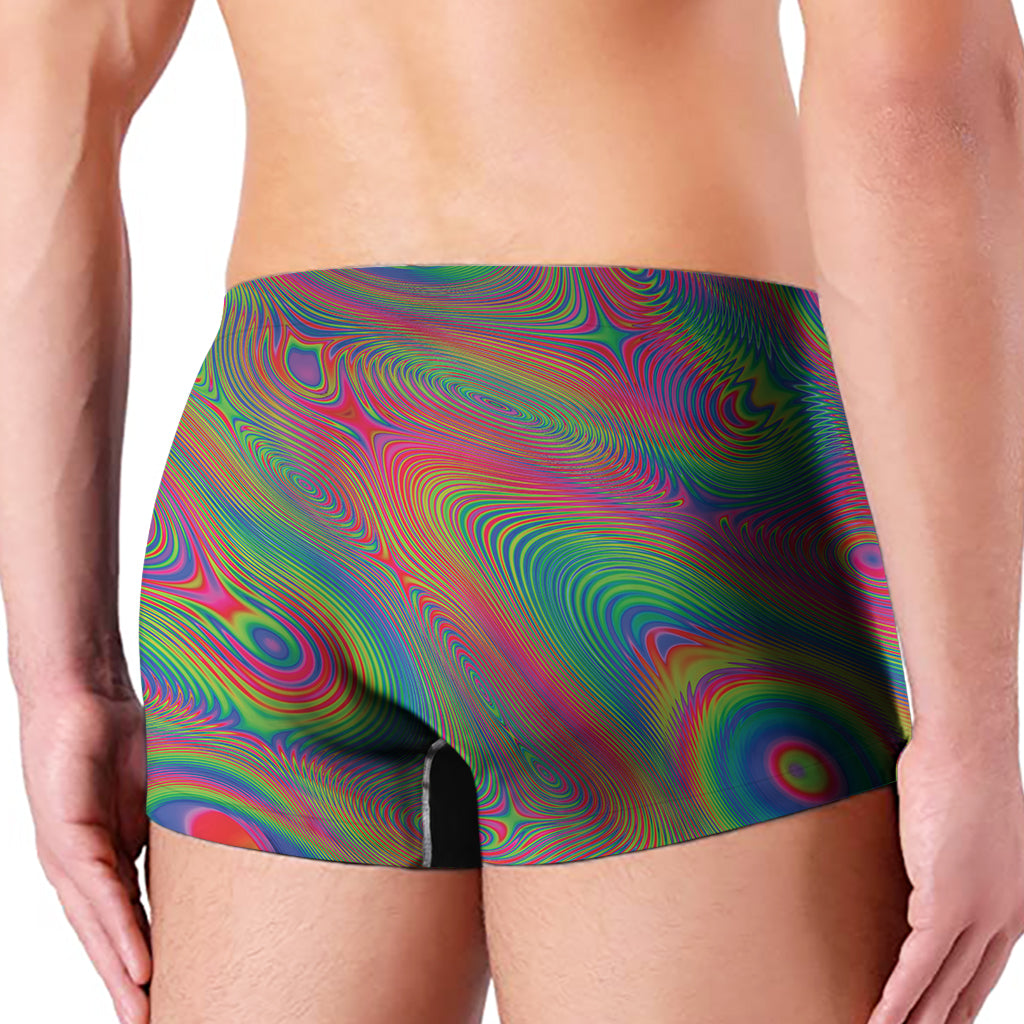 Psychedelic Rave Print Men's Boxer Briefs