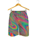 Psychedelic Rave Print Men's Shorts