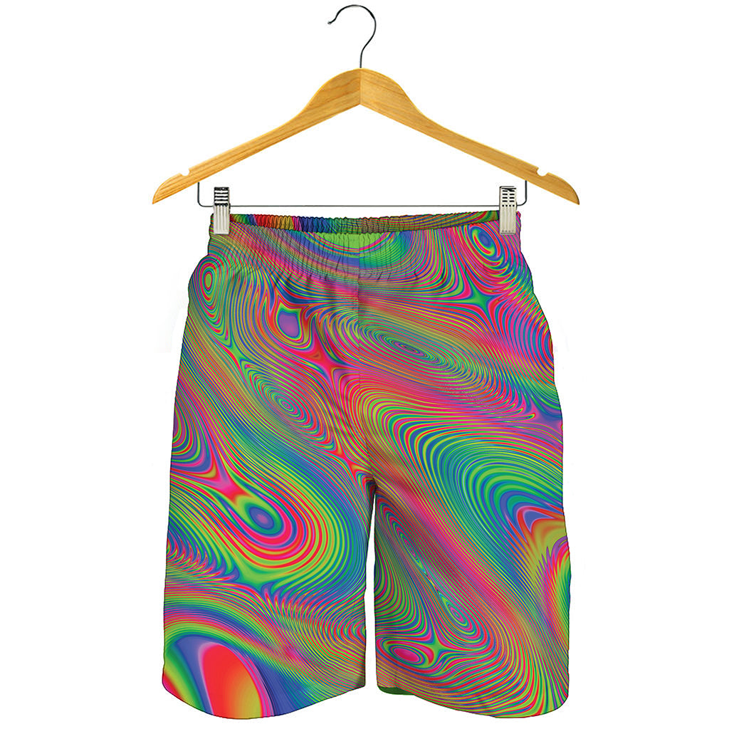 Psychedelic Rave Print Men's Shorts