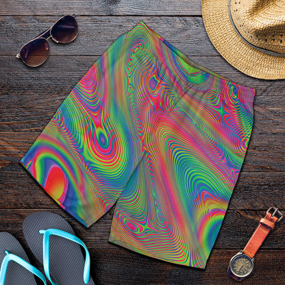 Psychedelic Rave Print Men's Shorts