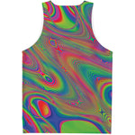 Psychedelic Rave Print Men's Tank Top