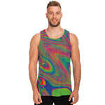 Psychedelic Rave Print Men's Tank Top