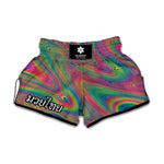 Psychedelic Rave Print Muay Thai Boxing Shorts