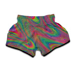 Psychedelic Rave Print Muay Thai Boxing Shorts