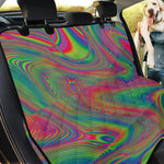 Psychedelic Rave Print Pet Car Back Seat Cover