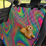 Psychedelic Rave Print Pet Car Back Seat Cover