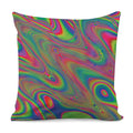 Psychedelic Rave Print Pillow Cover