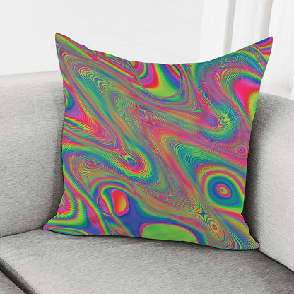 Psychedelic Rave Print Pillow Cover
