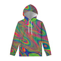 Psychedelic Rave Print Pullover Hoodie