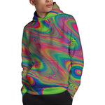 Psychedelic Rave Print Pullover Hoodie