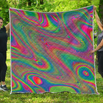 Psychedelic Rave Print Quilt