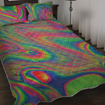 Psychedelic Rave Print Quilt Bed Set