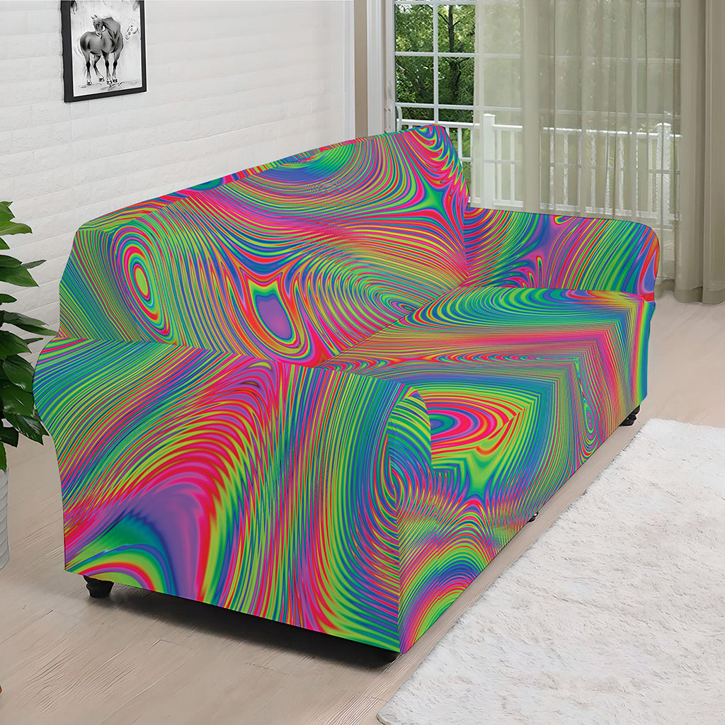 Psychedelic Rave Print Sofa Cover