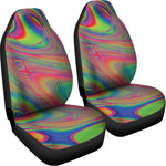 Psychedelic Rave Print Universal Fit Car Seat Covers