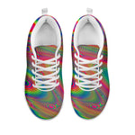 Psychedelic Rave Print White Sneakers