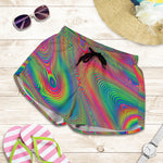 Psychedelic Rave Print Women's Shorts