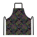 Psychedelic Sea Turtle Pattern Print Apron