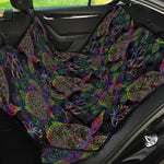 Psychedelic Sea Turtle Pattern Print Pet Car Back Seat Cover