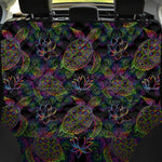 Psychedelic Sea Turtle Pattern Print Pet Car Back Seat Cover