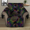 Psychedelic Sea Turtle Pattern Print Recliner Protector